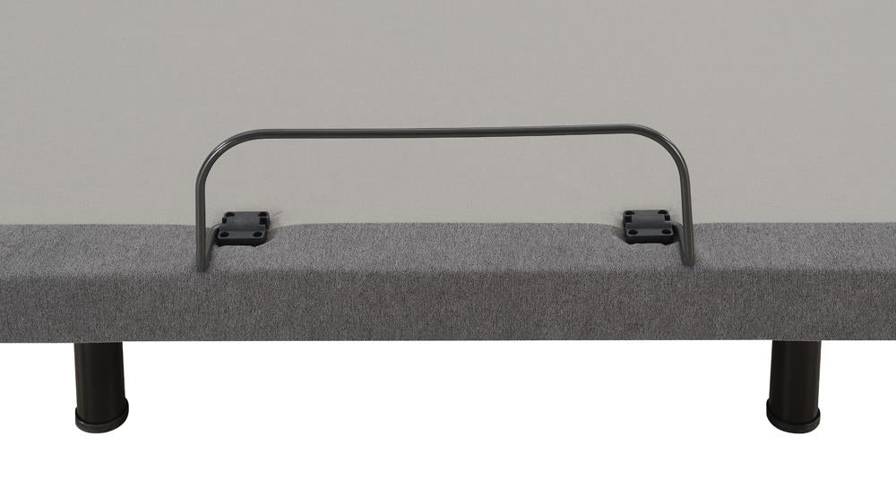 Negan Gray/Black Full Adjustable Bed Base - 350132F - Luna Furniture - Dallas Store