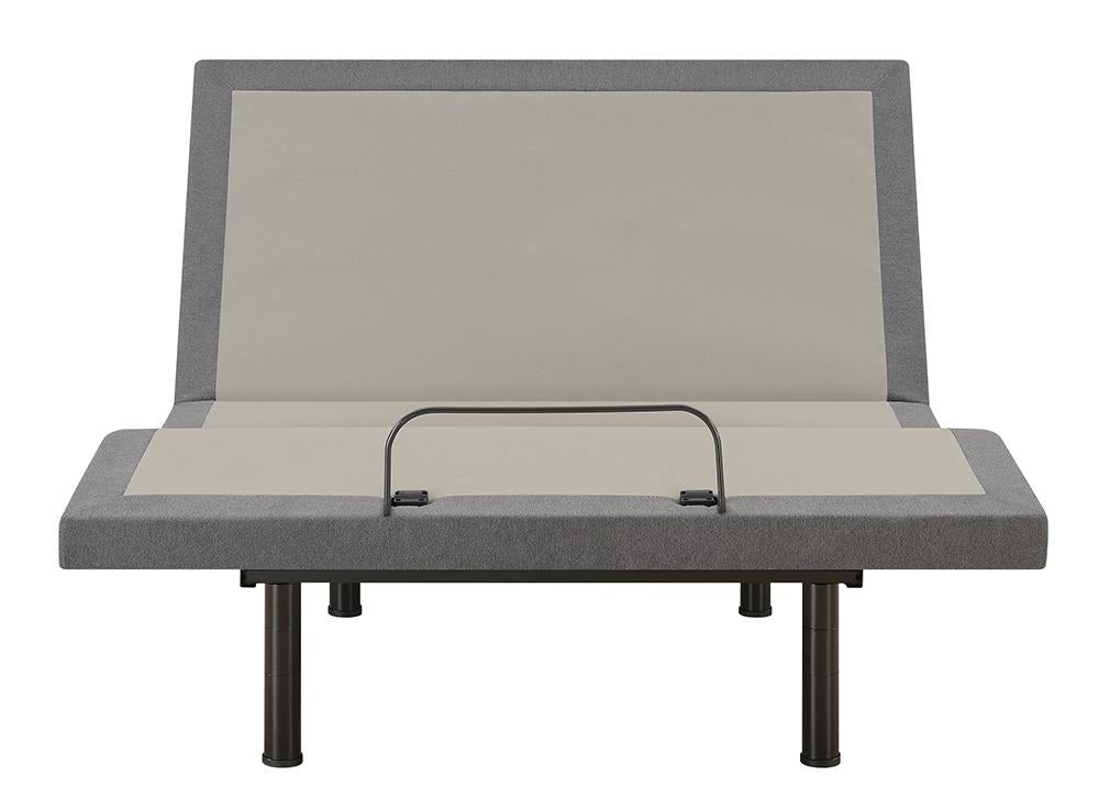 Negan Gray/Black Twin XL Adjustable Bed Base - 350132TL - Luna Furniture - Dallas Store