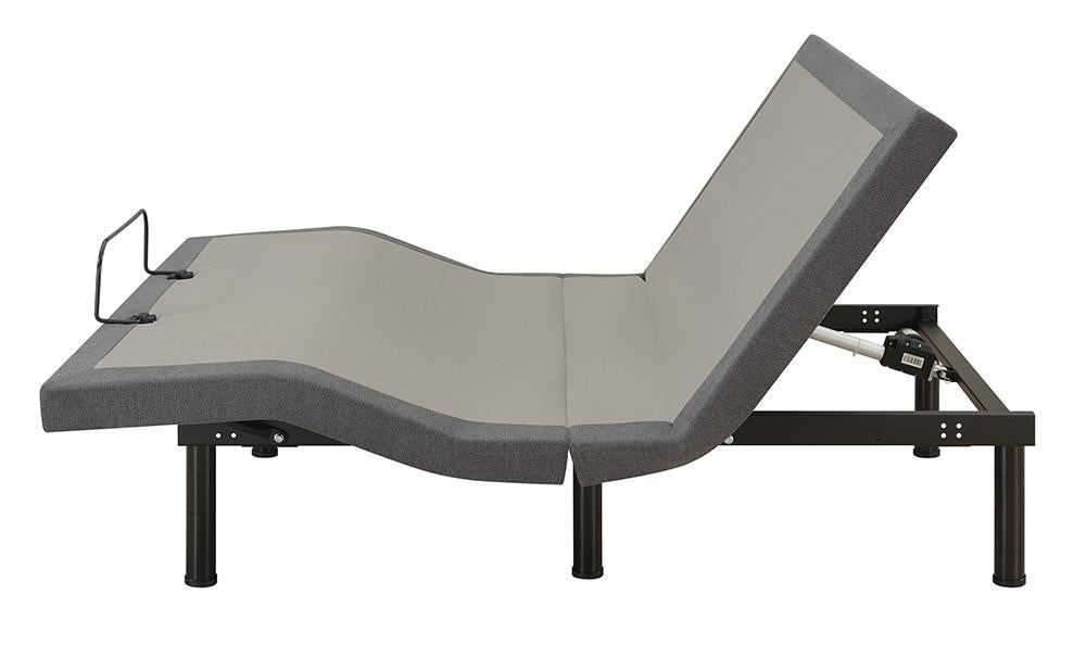 Negan Gray/Black Twin XL Adjustable Bed Base - 350132TL - Luna Furniture - Dallas Store
