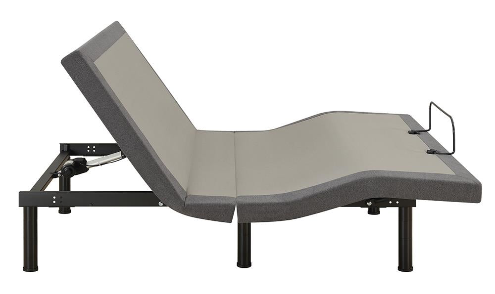 Negan Gray/Black Twin XL Adjustable Bed Base - 350132TL - Luna Furniture - Dallas Store