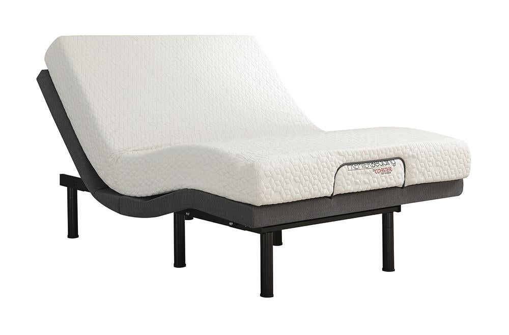 Negan Gray/Black Twin XL Adjustable Bed Base - 350132TL - Luna Furniture - Dallas Store
