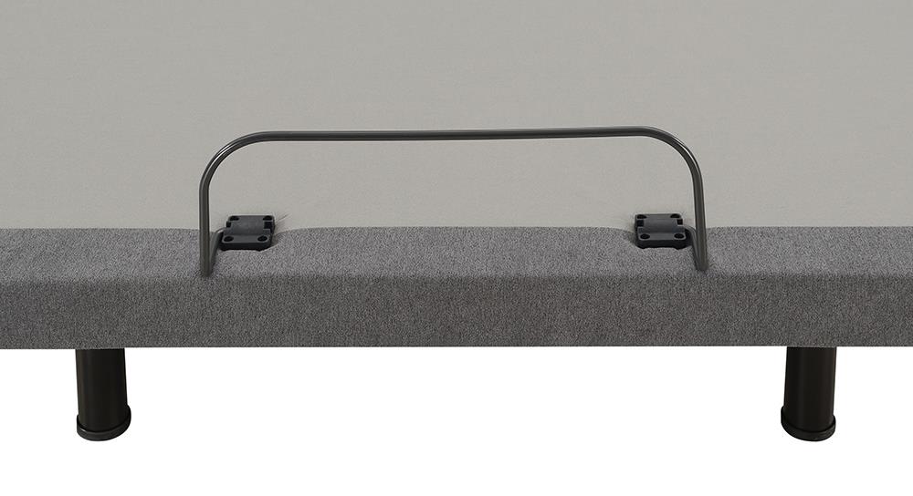 Negan Gray/Black Twin XL Adjustable Bed Base - 350132TL - Luna Furniture - Dallas Store
