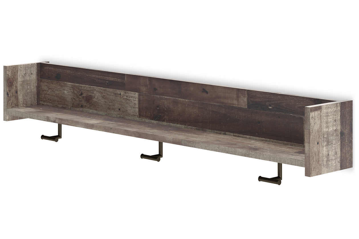 Neilsville Multi Gray Wall Mounted Coat Rack with Shelf - EA2120-151 - Luna Furniture - Dallas Store