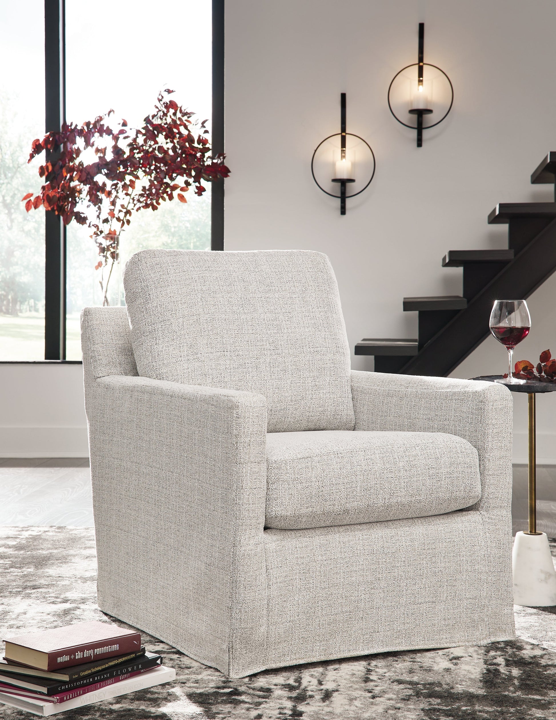 Nenana Next-Gen Nuvella Stone Swivel Glider Accent Chair - A3000644 - Luna Furniture - Dallas Store