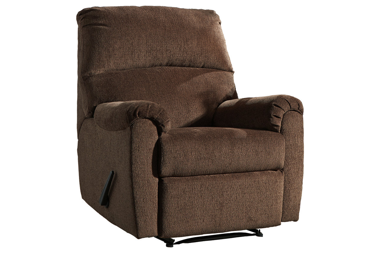 Nerviano Chocolate Recliner - 1080229 - Luna Furniture - Dallas Store