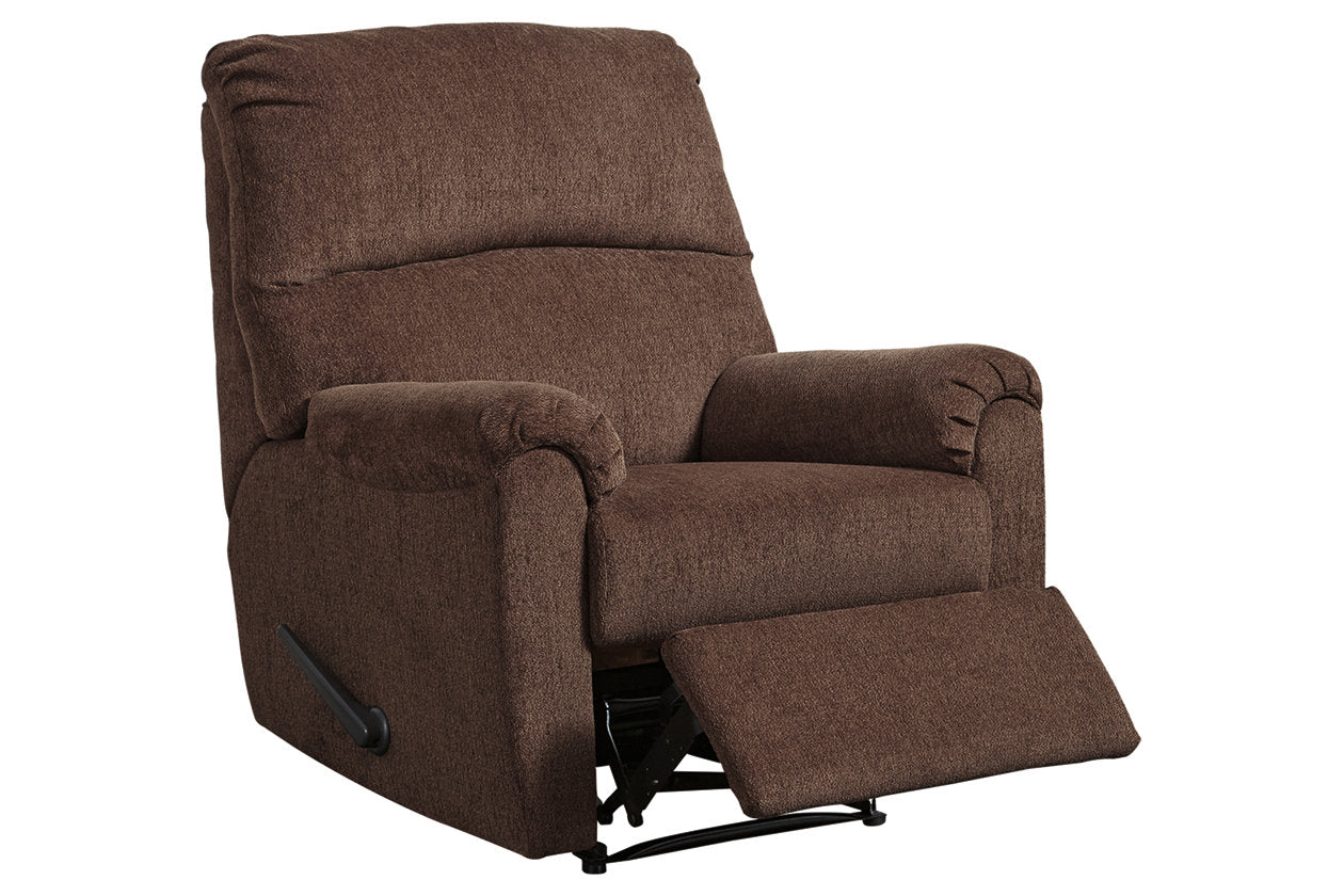 Nerviano Chocolate Recliner - 1080229 - Luna Furniture - Dallas Store