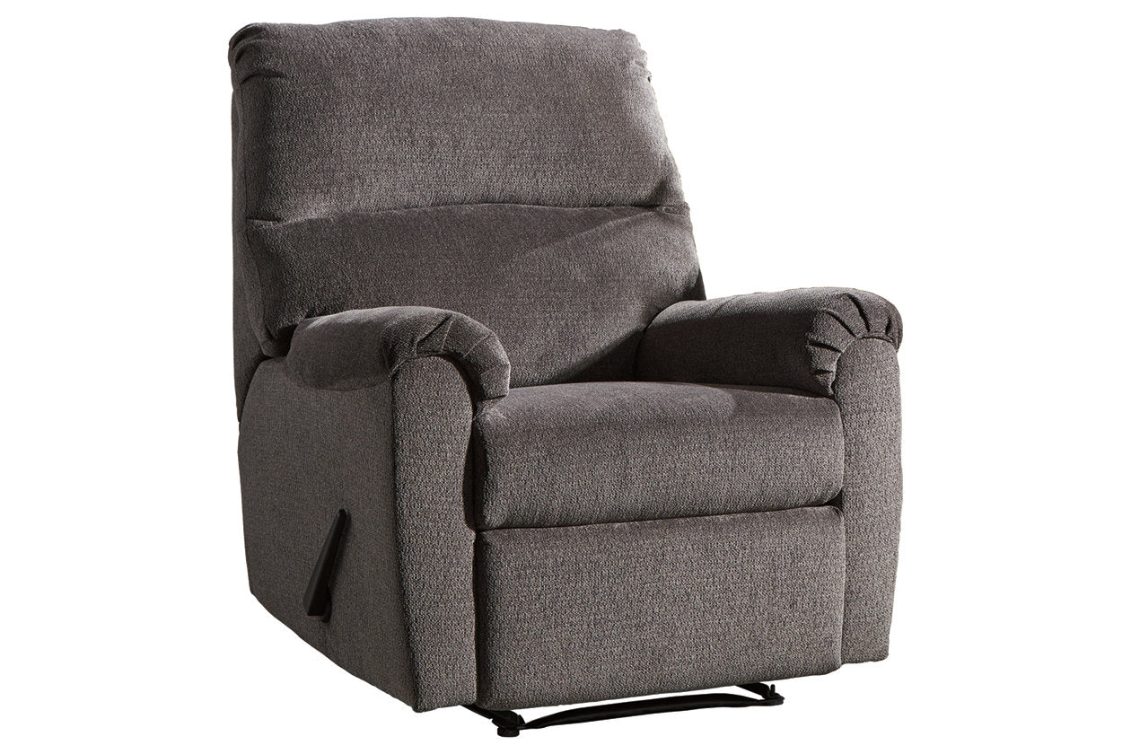 Nerviano Gray Recliner - 1080329 - Luna Furniture - Dallas Store