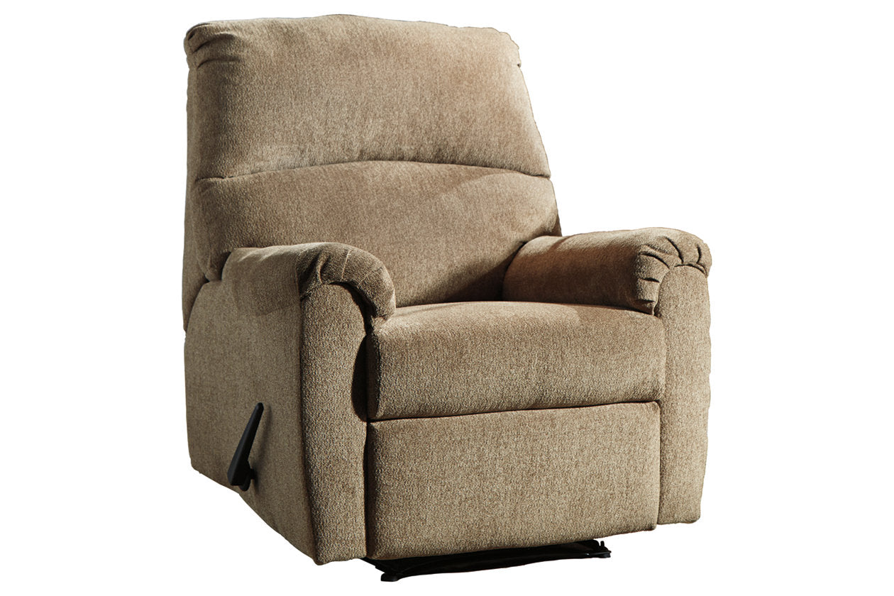 Nerviano Mocha Recliner - 1080129 - Luna Furniture - Dallas Store