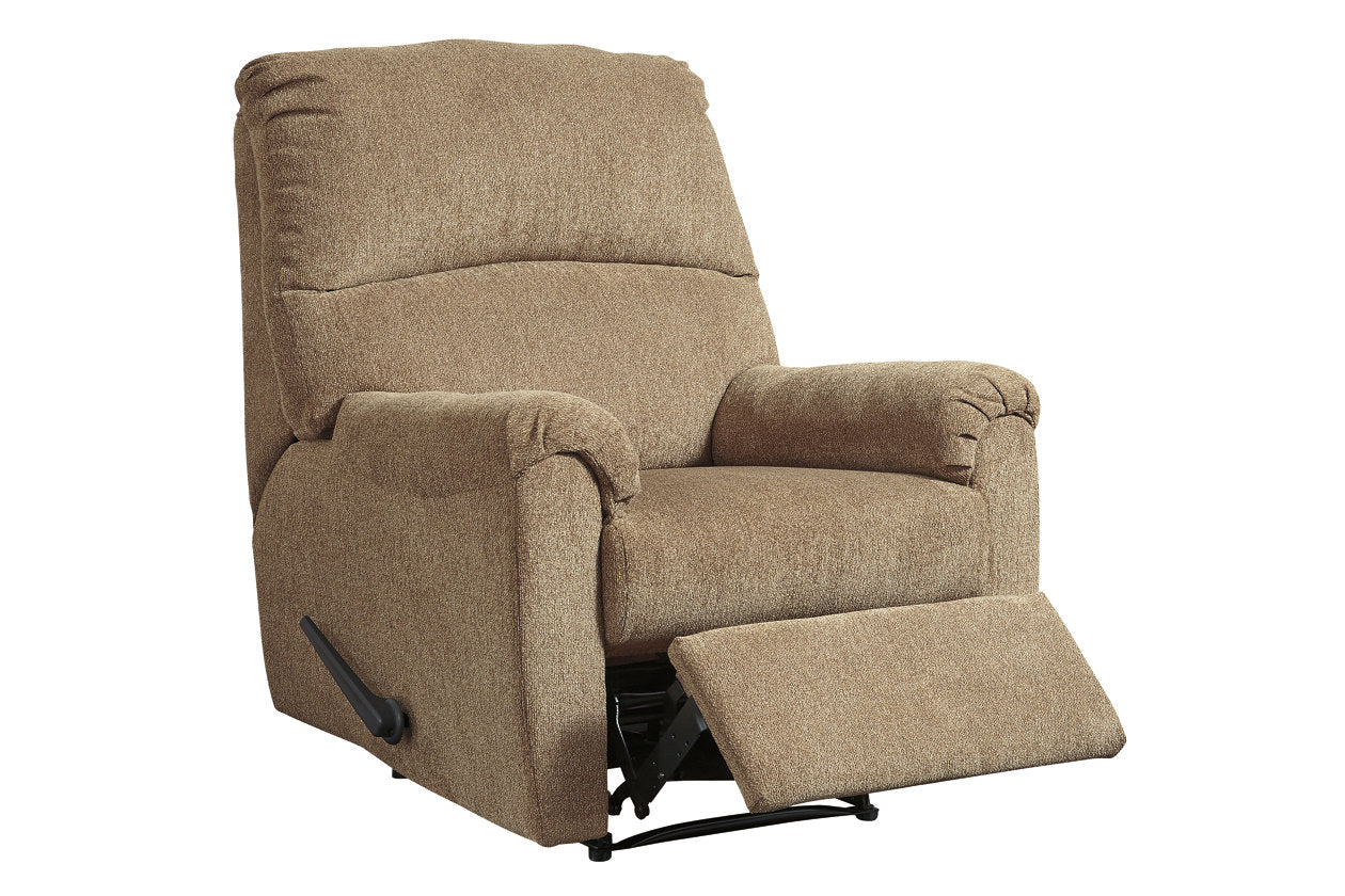 Nerviano Mocha Recliner - 1080129 - Luna Furniture - Dallas Store