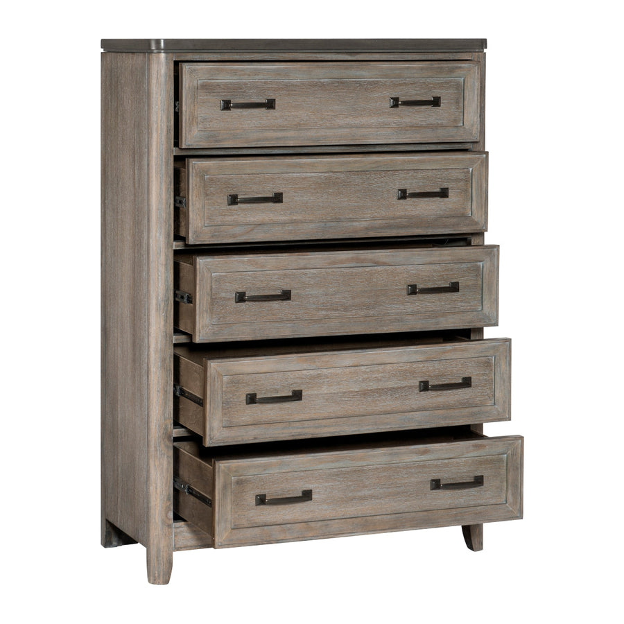 Newell Light Brown Chest - 1412-9 - Luna Furniture - Dallas Store