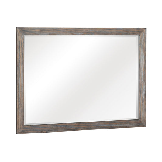 Newell Light Brown Mirror (Mirror Only) - 1412-6 - Luna Furniture - Dallas Store