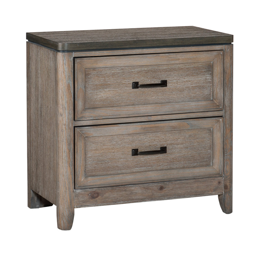 Newell Light Brown Nightstand - 1412-4 - Luna Furniture - Dallas Store