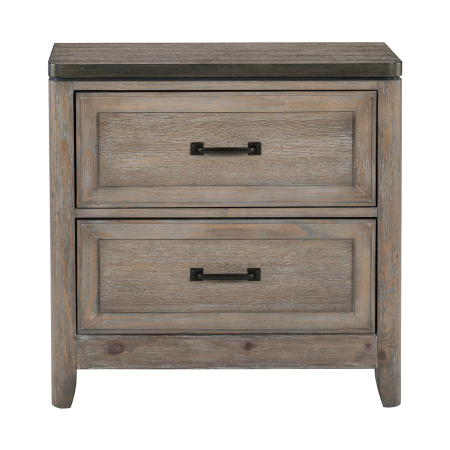 Newell Light Brown Nightstand - 1412-4 - Luna Furniture - Dallas Store