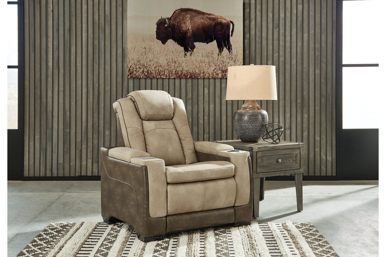 Next-Gen DuraPella Sand Power Recliner - 2200313 - Luna Furniture - Dallas Store