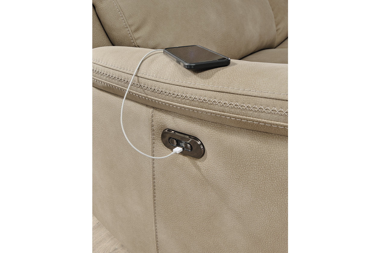 Next-Gen DuraPella Sand Power Recliner - 5930213 - Luna Furniture - Dallas Store