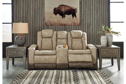 Next-Gen DuraPella Sand Power Reclining Loveseat with Console - 2200318 - Luna Furniture - Dallas Store