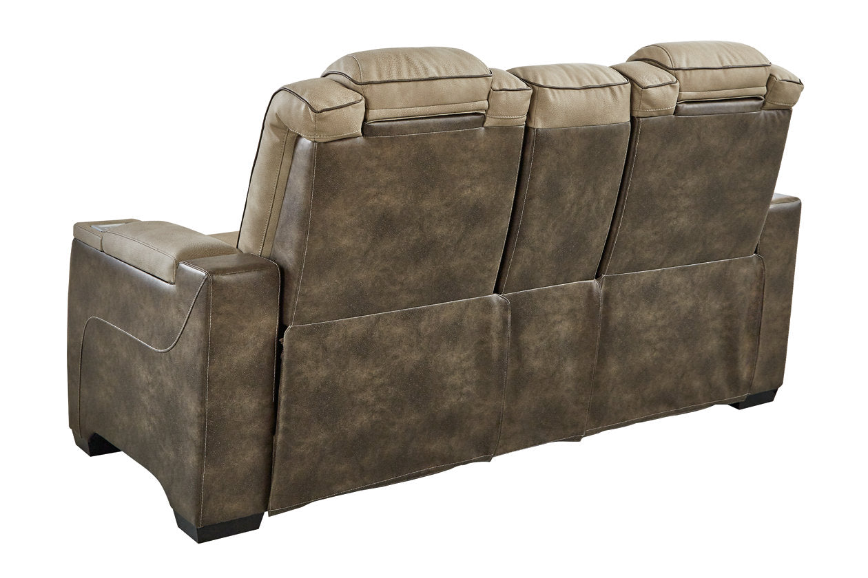 Next-Gen DuraPella Sand Power Reclining Loveseat with Console - 2200318 - Luna Furniture - Dallas Store