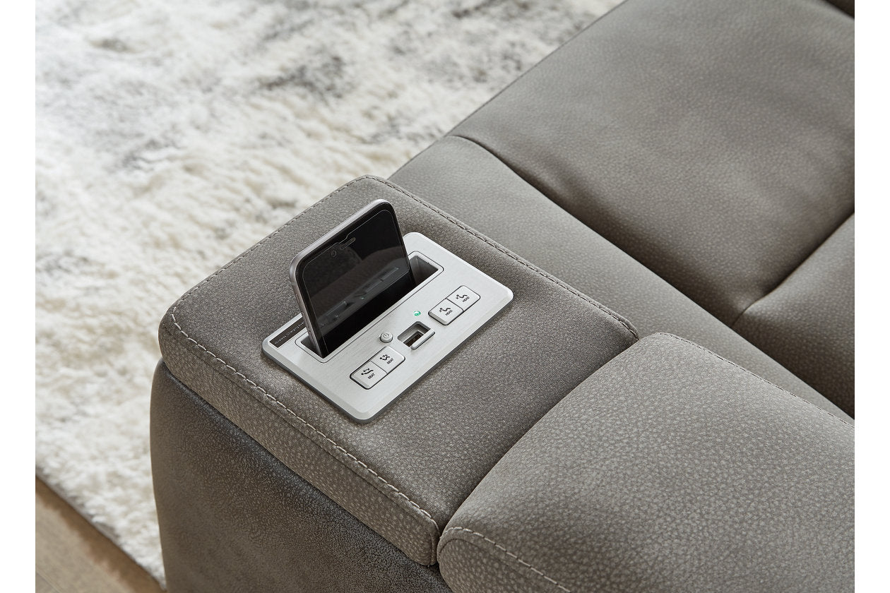 Next-Gen DuraPella Slate Power Recliner - 2200413 - Luna Furniture - Dallas Store