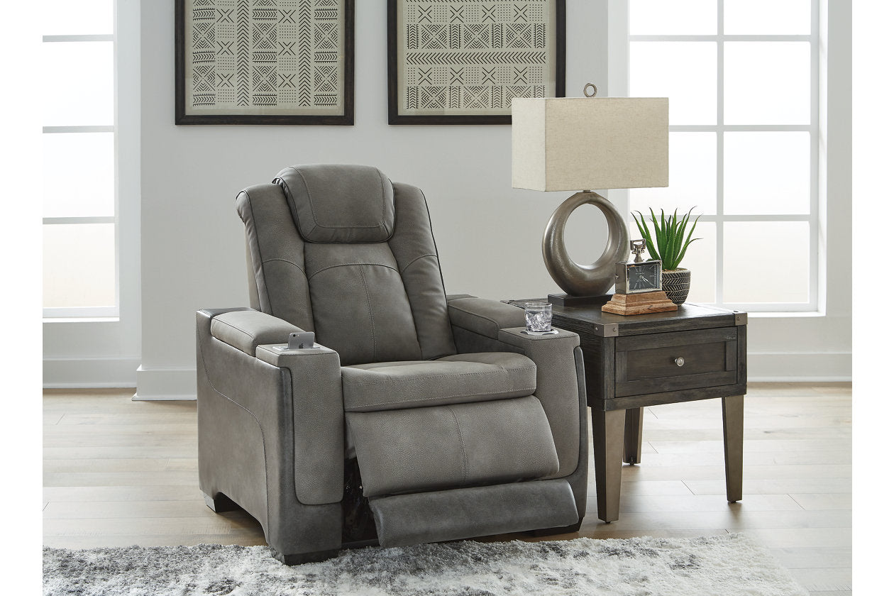 Next-Gen DuraPella Slate Power Recliner - 2200413 - Luna Furniture - Dallas Store