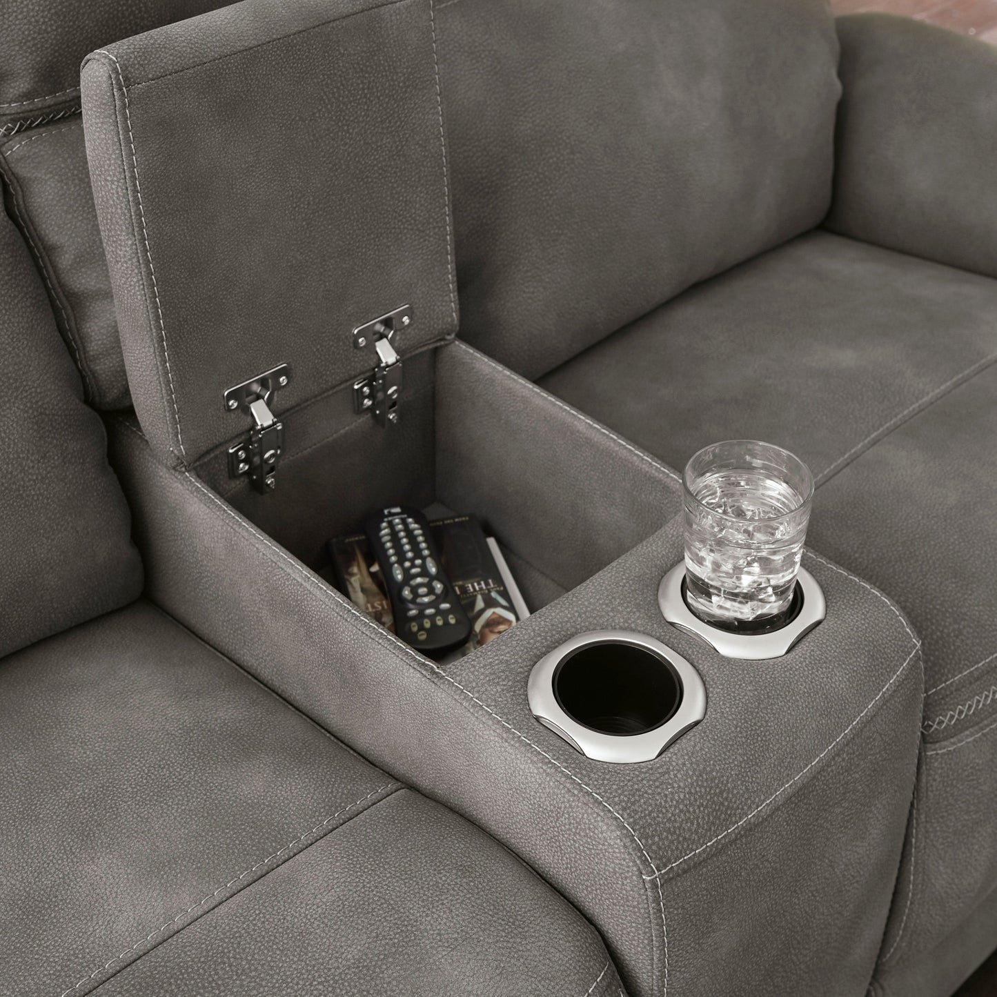 Next-Gen DuraPella Slate Power Reclining Living Room Set - SET | 5930147 | 5930118 - Luna Furniture - Dallas Store