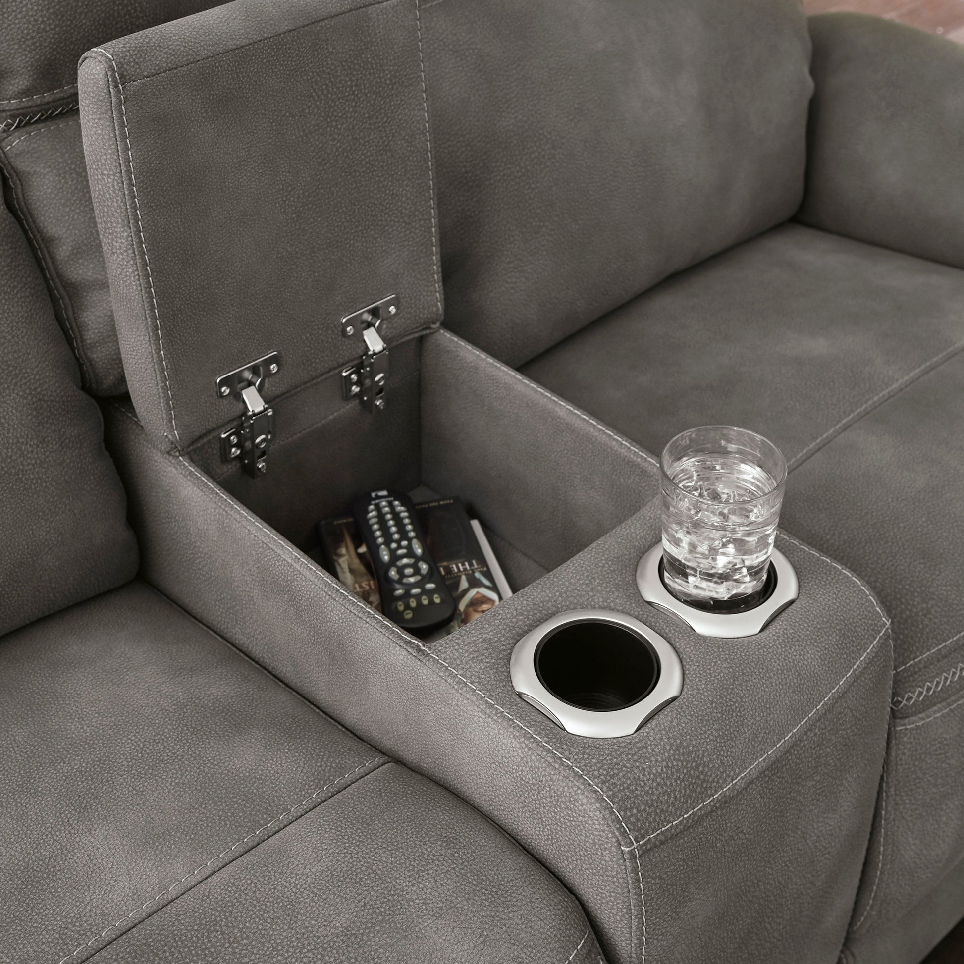 Next-Gen DuraPella Slate Power Reclining Living Room Set - SET | 5930147 | 5930118 - Luna Furniture - Dallas Store