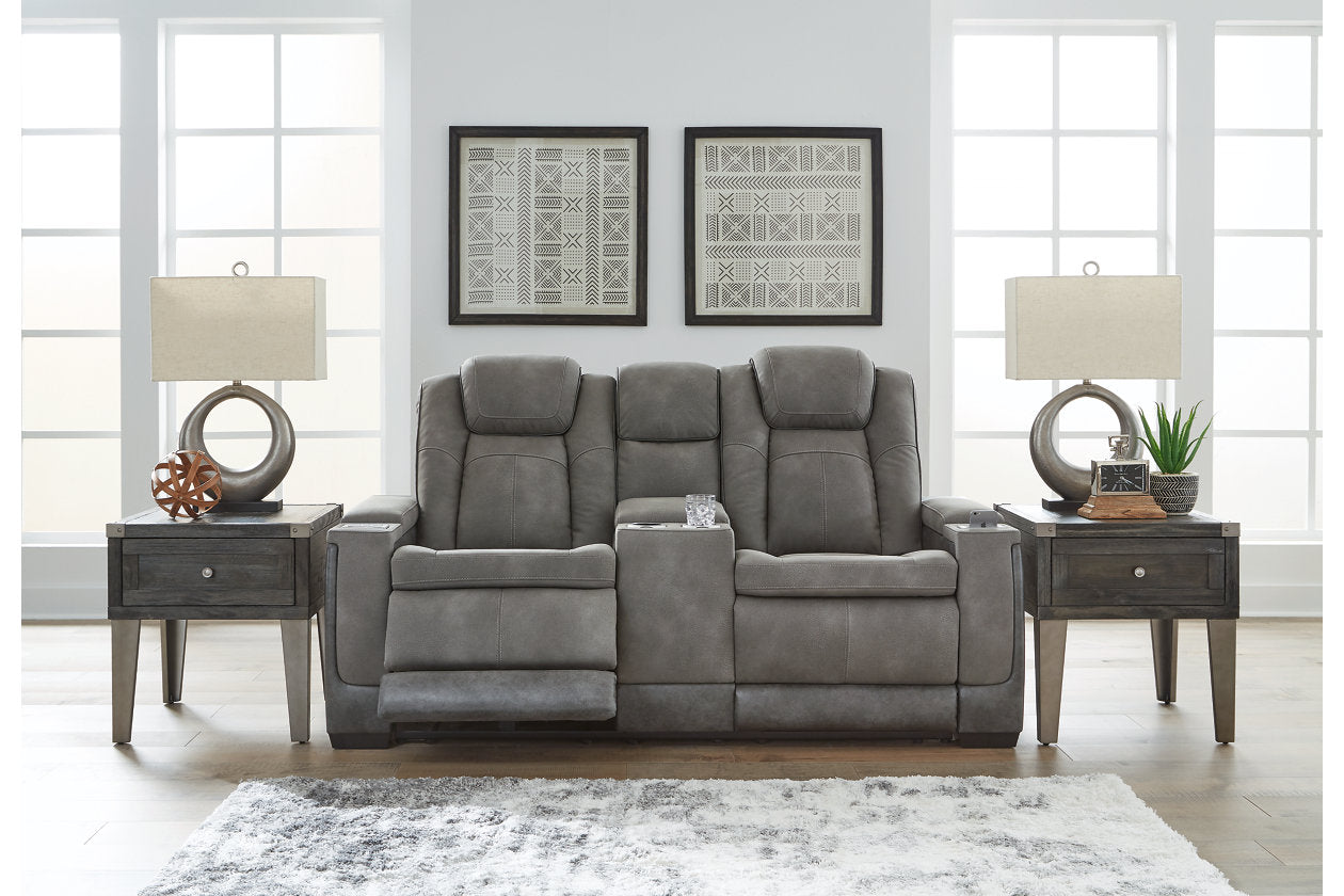 Next-Gen DuraPella Slate Power Reclining Loveseat with Console - 2200418 - Luna Furniture - Dallas Store