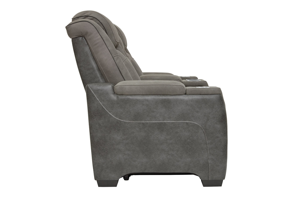 Next-Gen DuraPella Slate Power Reclining Loveseat with Console - 2200418 - Luna Furniture - Dallas Store