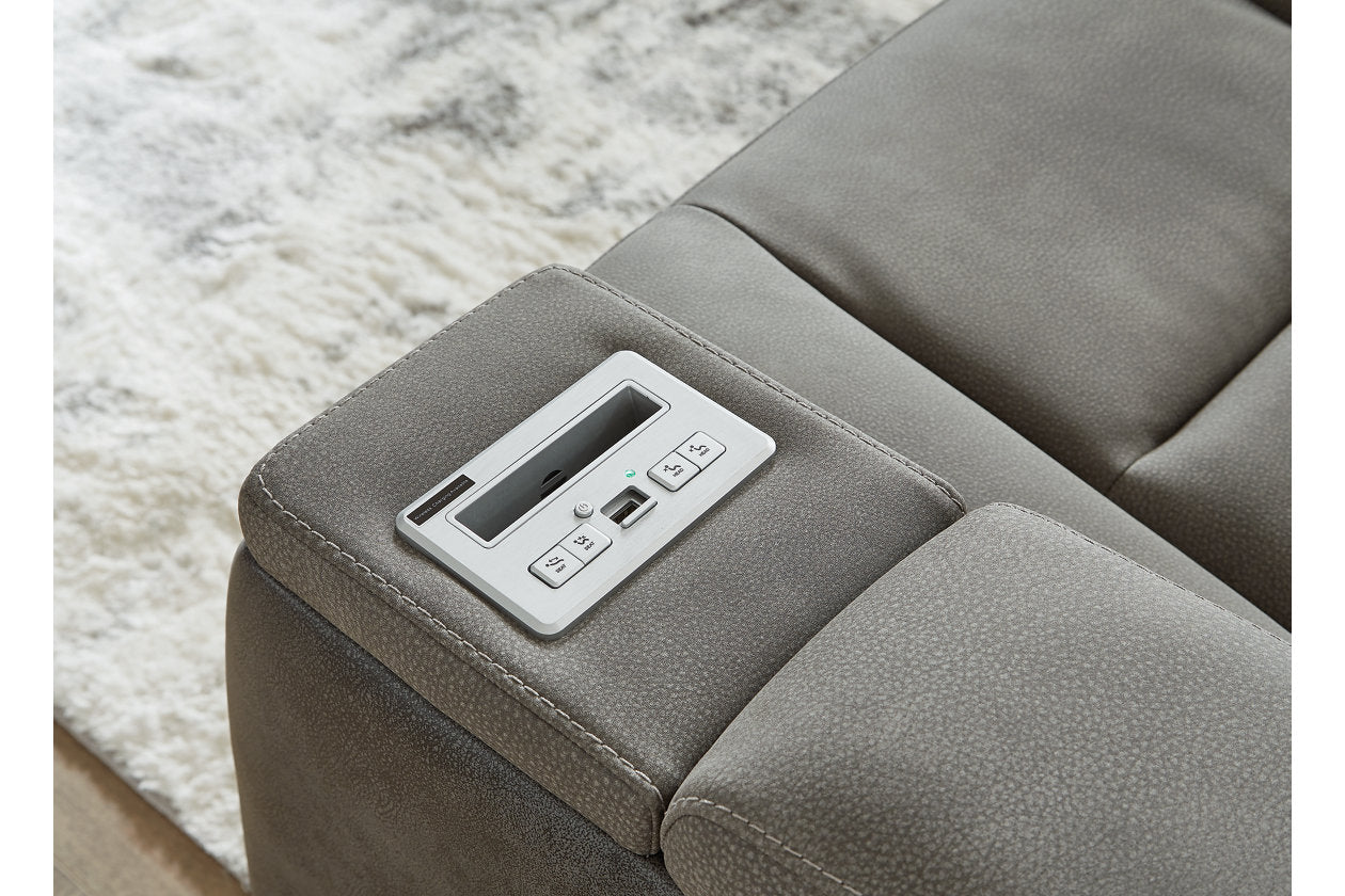 Next-Gen DuraPella Slate Power Reclining Sofa - 2200415 - Luna Furniture - Dallas Store