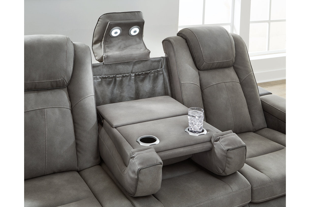 Next-Gen DuraPella Slate Power Reclining Sofa - 2200415 - Luna Furniture - Dallas Store
