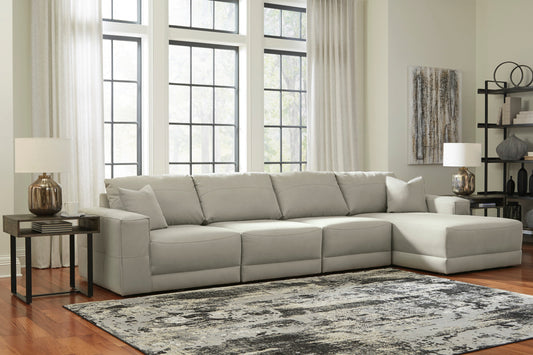 Next-Gen Gaucho Gray 4-Piece RAF Sectional - SET | 1830417 | 1830464 | 1830446(2) - Luna Furniture - Dallas Store