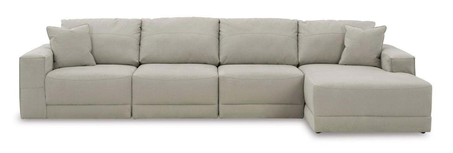 Next-Gen Gaucho Gray 4-Piece RAF Sectional - SET | 1830417 | 1830464 | 1830446(2) - Luna Furniture - Dallas Store