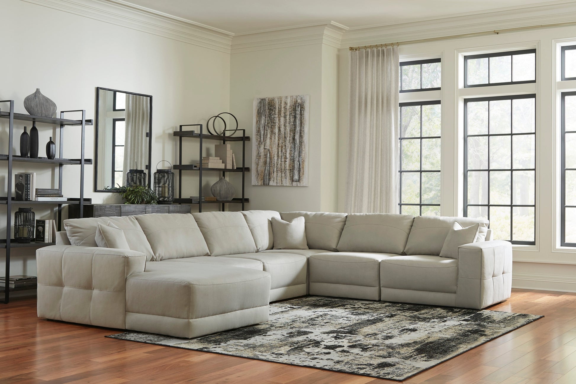 Next-Gen Gaucho Gray 6-Piece LAF Sectional - SET | 1830416 | 1830465 | 1830477 | 1830446(3) - Luna Furniture - Dallas Store