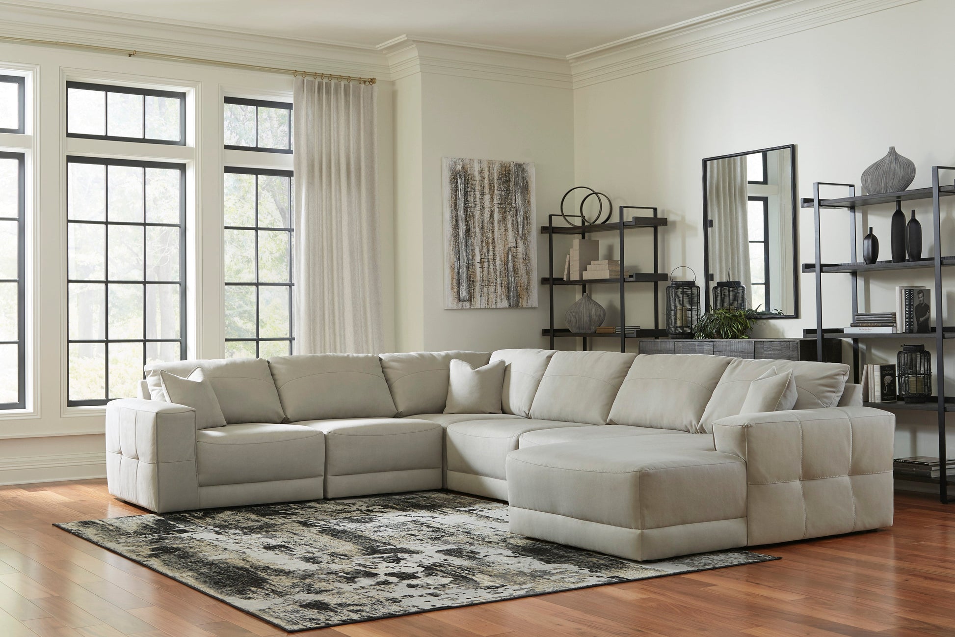 Next-Gen Gaucho Gray 6-Piece RAF Sectional - SET | 1830417 | 1830464 | 1830477 | 1830446(3) - Luna Furniture - Dallas Store