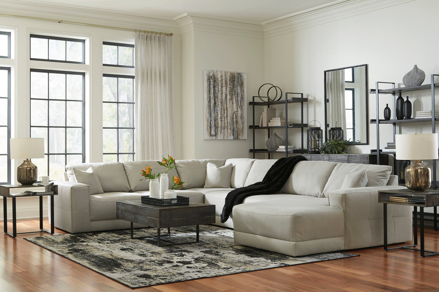 Next-Gen Gaucho Gray 6-Piece RAF Sectional - SET | 1830417 | 1830464 | 1830477 | 1830446(3) - Luna Furniture - Dallas Store