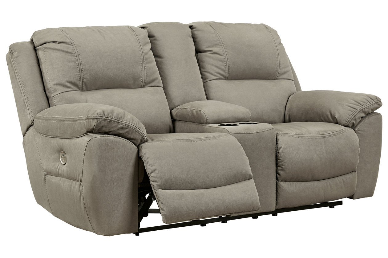 Next-Gen Gaucho Putty Power Reclining Loveseat with Console - 5420396 - Luna Furniture - Dallas Store