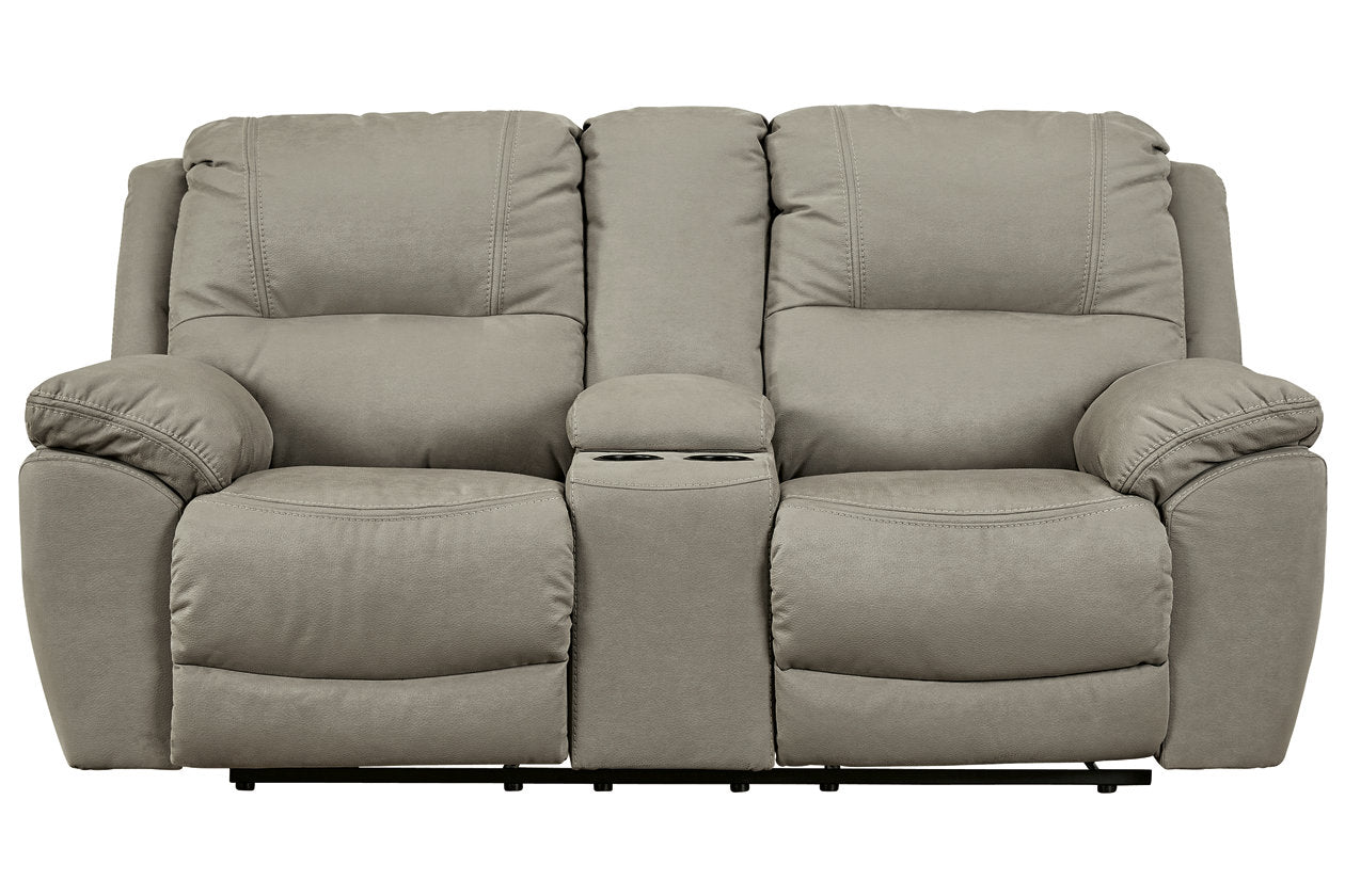 Next-Gen Gaucho Putty Power Reclining Loveseat with Console - 5420396 - Luna Furniture - Dallas Store