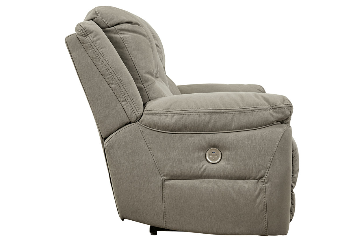 Next-Gen Gaucho Putty Power Reclining Loveseat with Console - 5420396 - Luna Furniture - Dallas Store