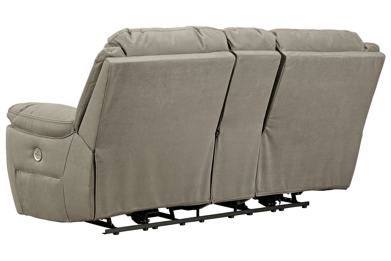 Next-Gen Gaucho Putty Power Reclining Loveseat with Console - 5420396 - Luna Furniture - Dallas Store