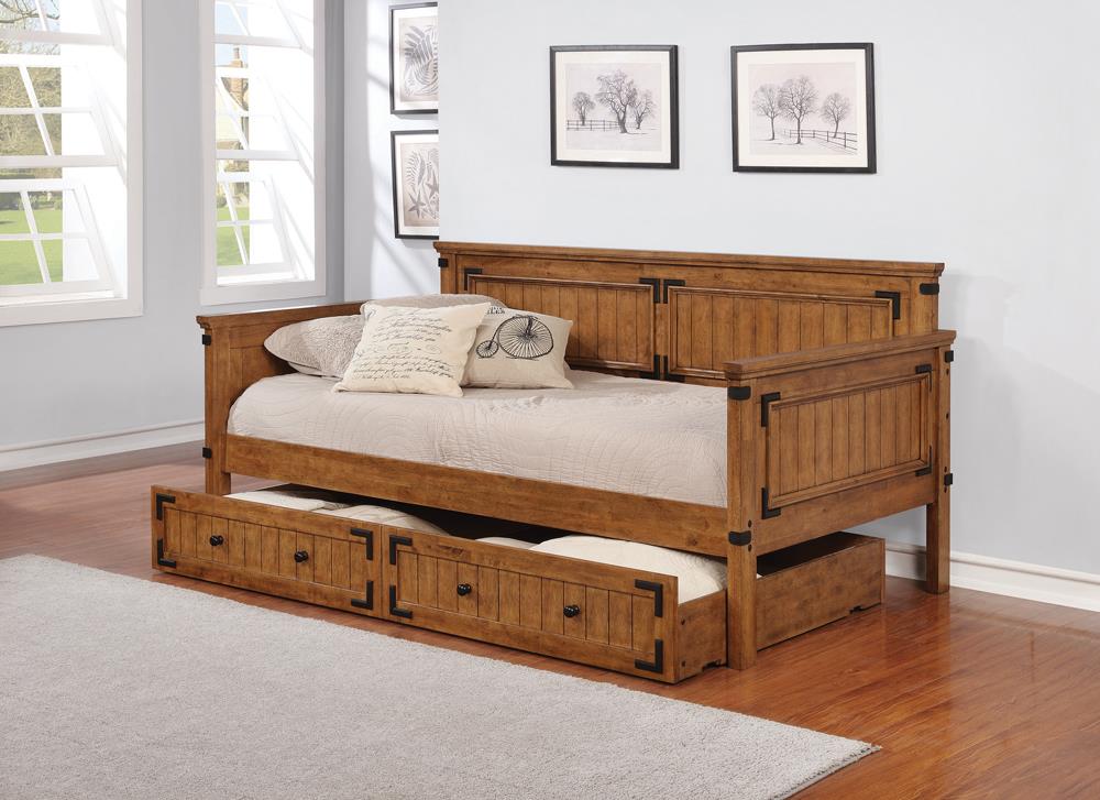 Oakdale Rustic Honey Twin Daybed - 300675 - Luna Furniture - Dallas Store