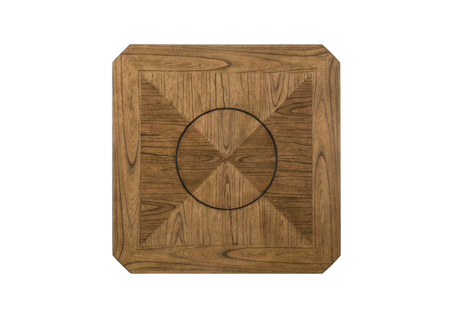 Oakly Brown Round/Square Counter Height Table - SET | 2848T-6060-TOP | 2848T-6060-LEG - Luna Furniture - Dallas Store
