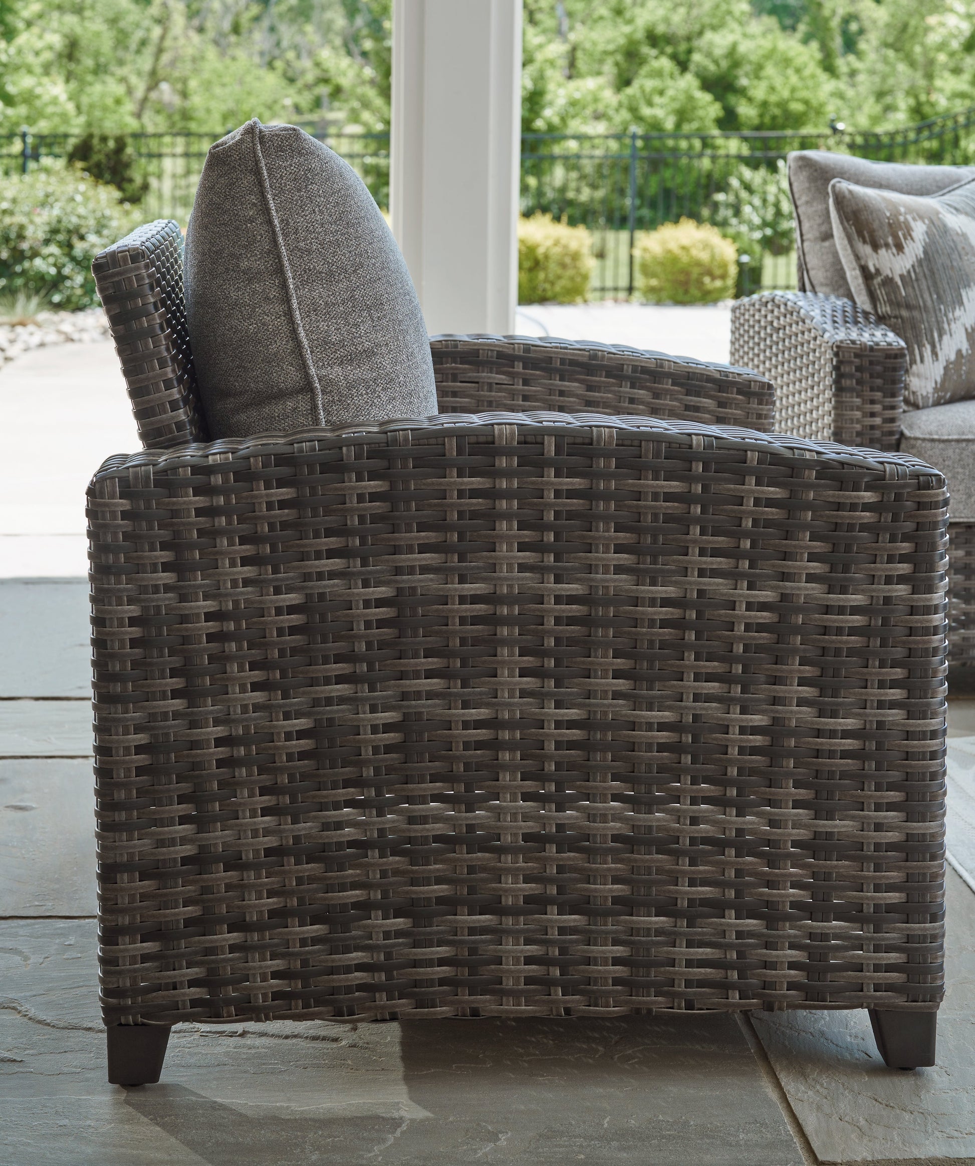 Oasis Court Gray Outdoor Sofa/Chairs/Table Set, Set of 4 - P335-081 - Luna Furniture - Dallas Store