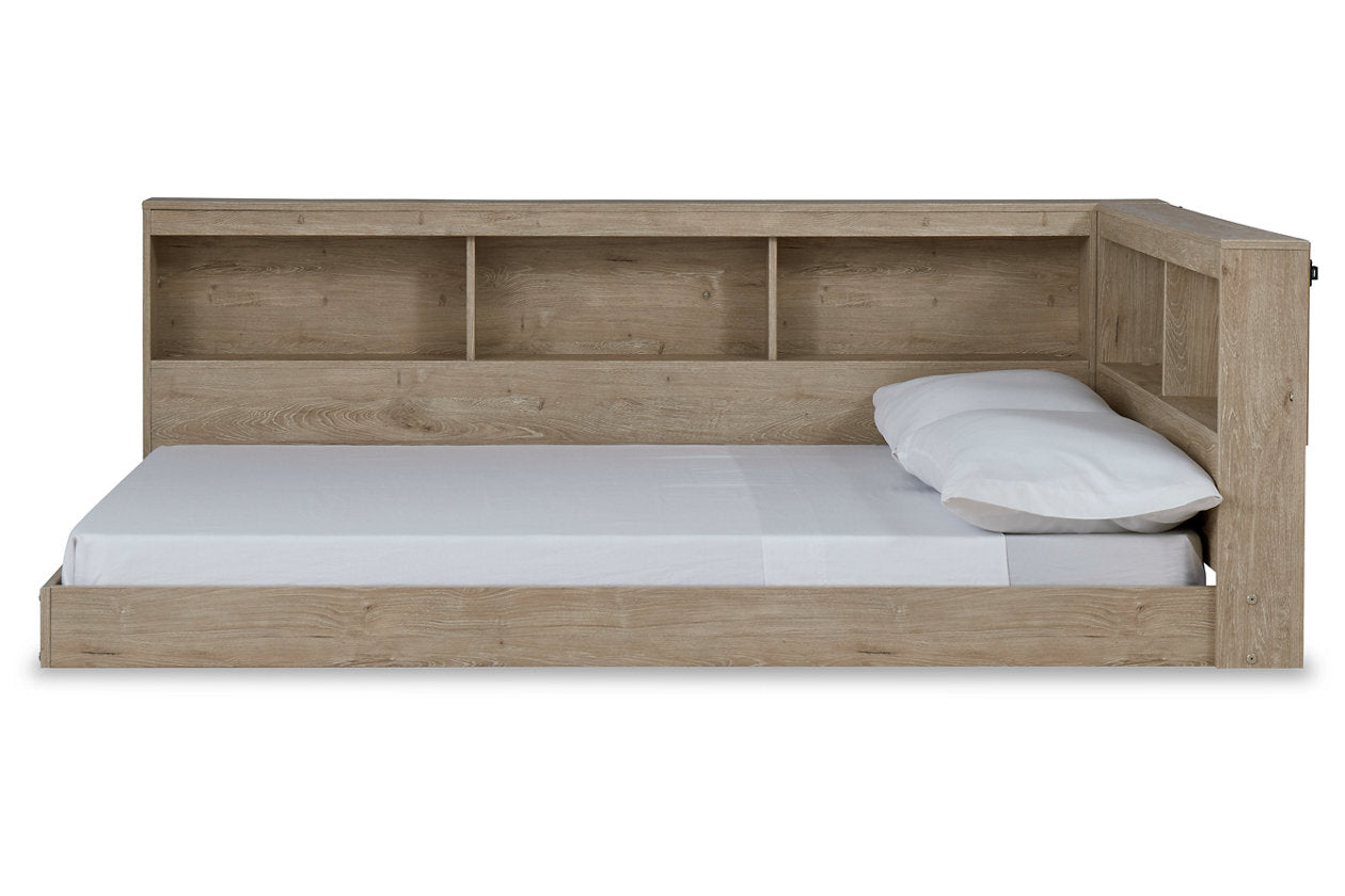 Oliah Natural Full Bookcase Storage Bed - SET | EB2270-165 | EB2270-182 - Luna Furniture - Dallas Store
