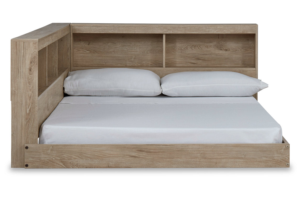 Oliah Natural Full Bookcase Storage Bed - SET | EB2270-165 | EB2270-182 - Luna Furniture - Dallas Store