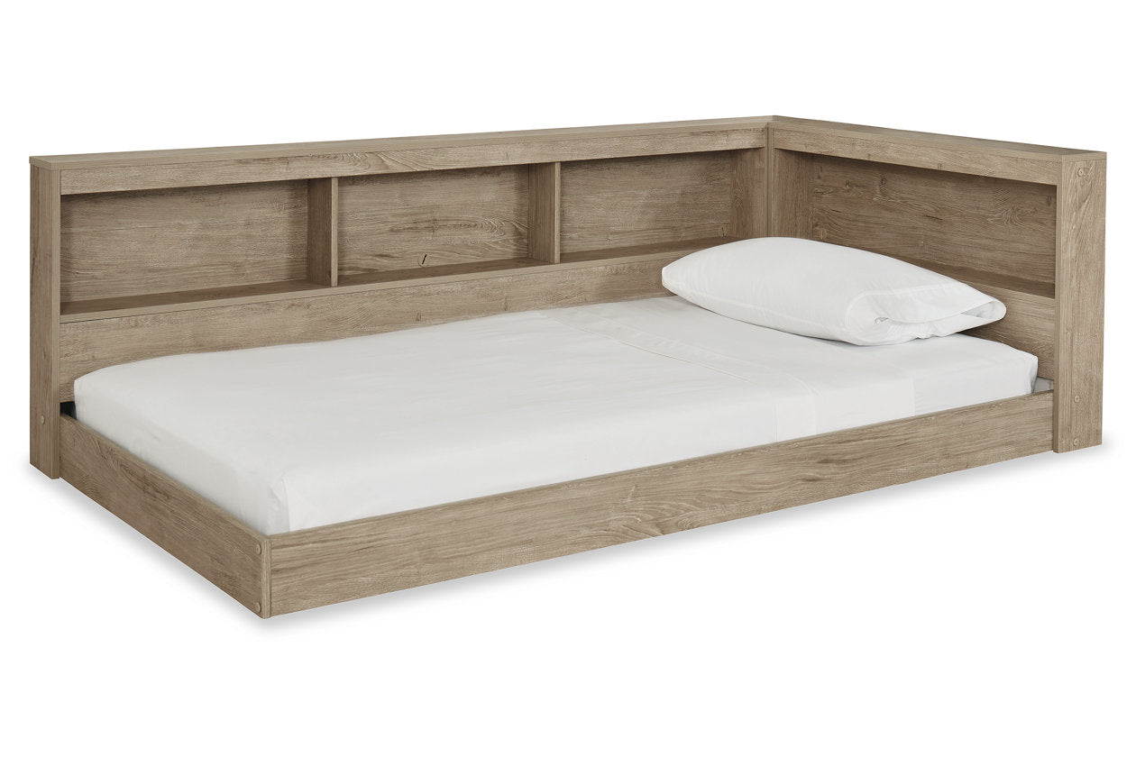 Oliah Natural Twin Bookcase Storage Bed - SET | EB2270-163 | EB2270-182 - Luna Furniture - Dallas Store