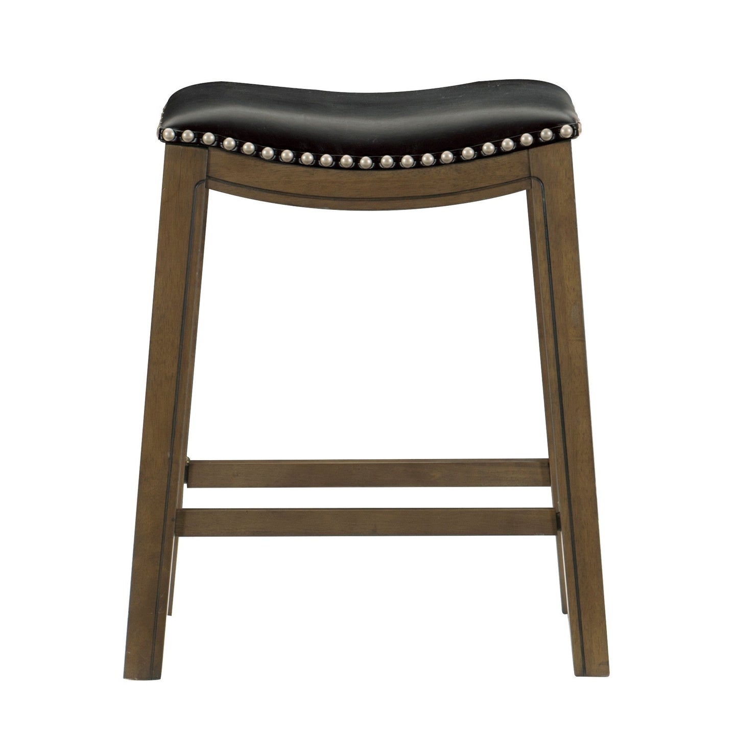 Ordway Black/Brown Counter Height Stool, Black - 5682BLK-24 - Luna Furniture - Dallas Store