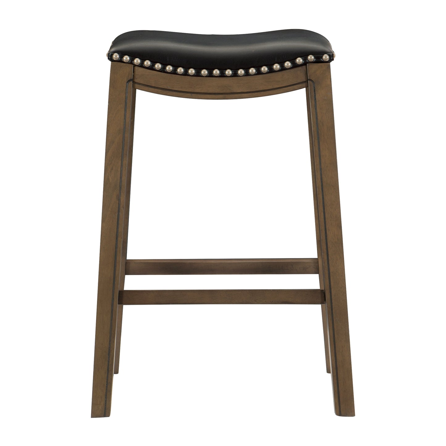 Ordway Black/Brown Pub Height Stool, Black - 5682BLK-29 - Luna Furniture - Dallas Store
