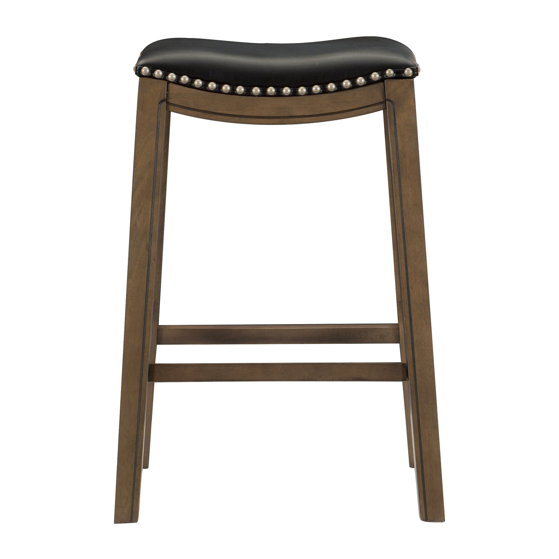 Ordway Black/Brown Pub Height Stool, Black - 5682BLK-29 - Luna Furniture - Dallas Store