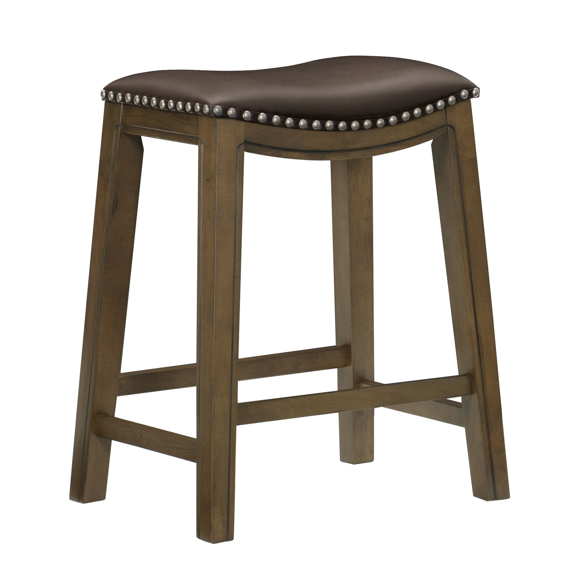Ordway Brown/Brown Counter Height Stool, Brown - 5682BRW-24 - Luna Furniture - Dallas Store