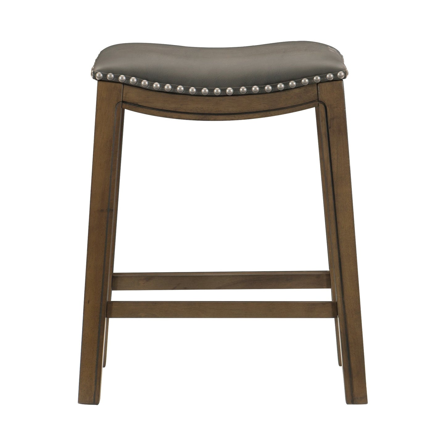 Ordway Gray/Brown Counter Height Stool, Gray - 5682GRY-24 - Luna Furniture - Dallas Store
