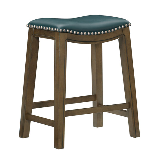 Ordway Green/Brown Counter Height Stool, Green - 5682GEN-24 - Luna Furniture - Dallas Store